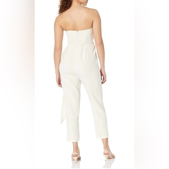 Steve Madden | NWT Harlen Ivory Cream White Strapless Pocket Jumpsuit XS - Picture 7 of 7